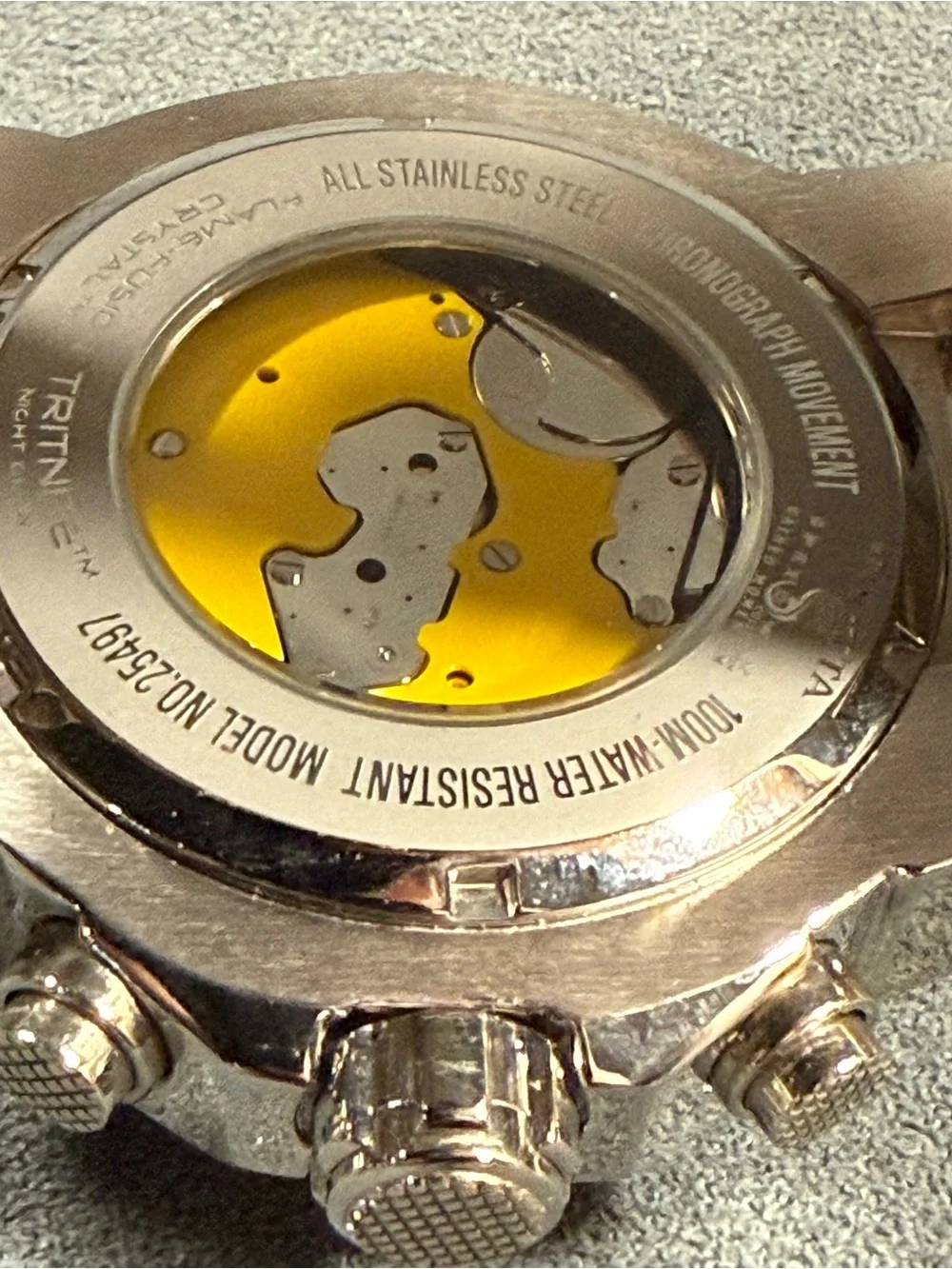 Invicta 25497 Speedway Viper Silver Watch Iridescent Abalone Dial Blue Accents